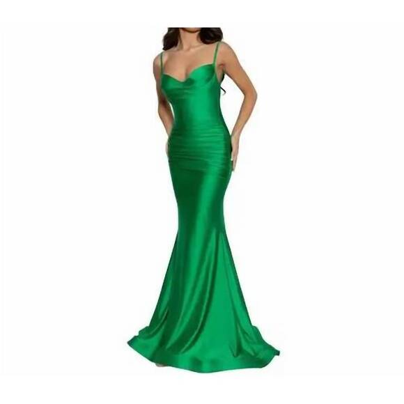 NEW NICKI B BY NICOLE BAKTI lyra dress in emerald